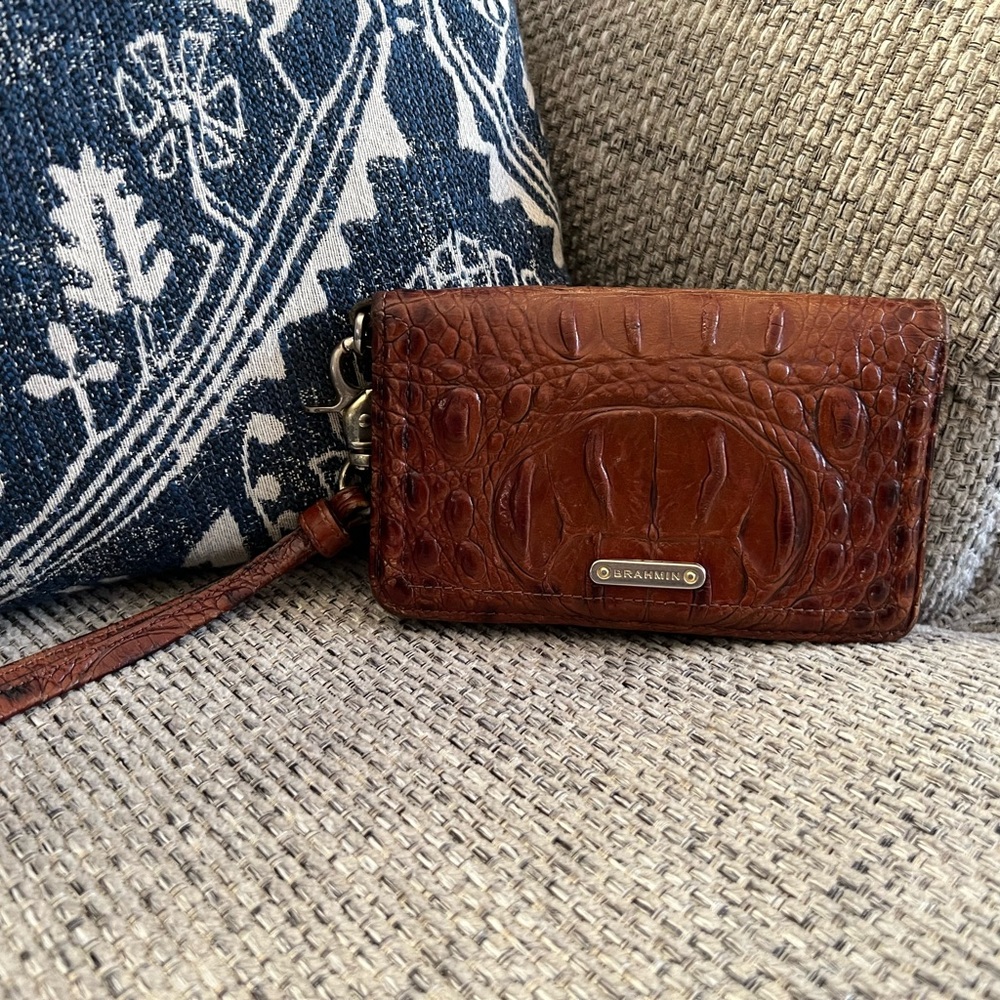 Brahmin wristlet wallet. Gentle used
